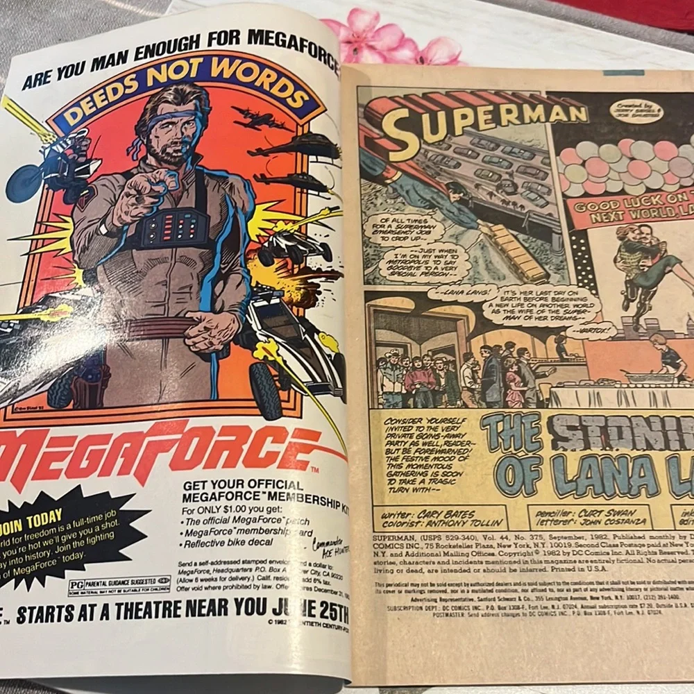Superman #375 Volume #44 DC Comic Book September 1982 Vintage